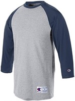 Champion Men's XX-Large Raglan Baseball T-Shirt,