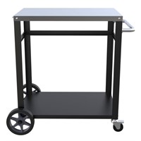 PARTAKER Movable Pizza Oven Trolley