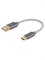 Short USB Type C Cable 0.5 Feet, CableCreation USB