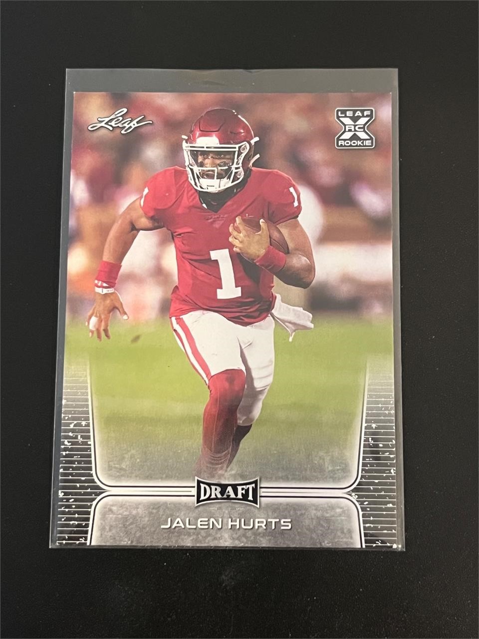 Jalen Hurts Rookie Leaf Card