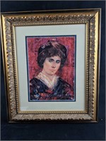 The Young Lorenzo by Edna Hibel Exclusive Framed P