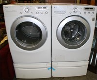 LG FRONT LOAD WASHER AND DRYER - 2X THE MONEY