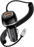 NEW $30 5FT Fast Car Charger Dual Ports