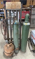 Torch & Cart w/Extra Oxygen Tank