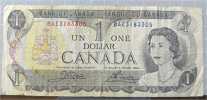 $1 Canadian banknote