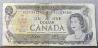 $1 Canadian banknote