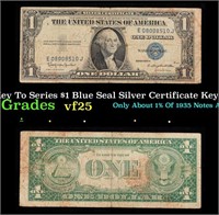 1935H Key To Series $1 Blue Seal Silver Certificat