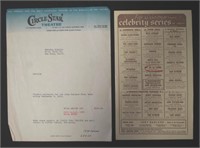 Original Invoice Judy Garland show San Jose