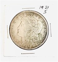 1921 Key Date  Morgan Silver Dollar San Francisco