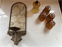 Wall scone, candle holders