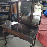 antique vanity 36"w x 19"d x 54"h