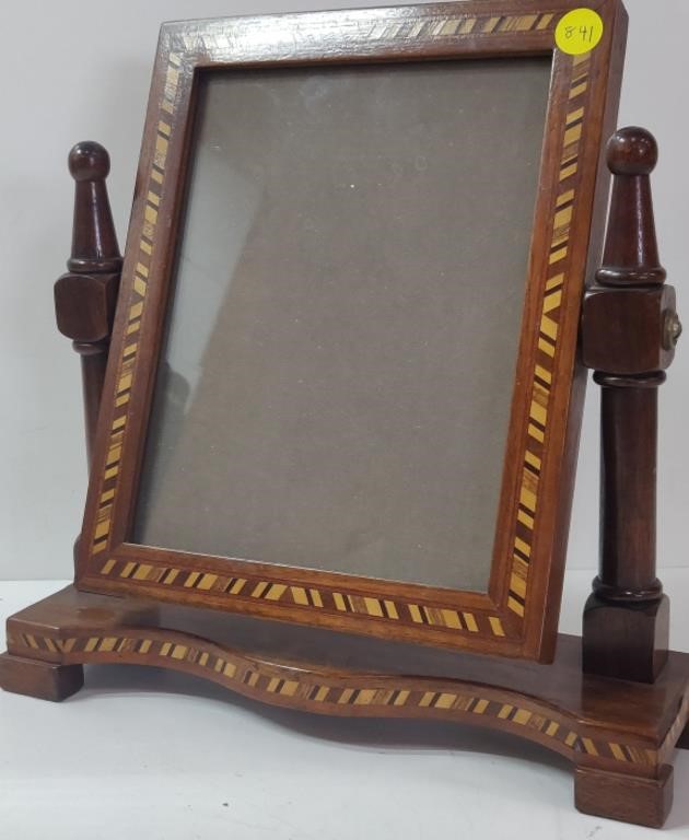 Nice Wooden Mirror On Stand