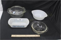 Casseroles: Glass Bake, Pyrex, And Another