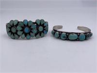 Sterling and Turquoise SW Bangles