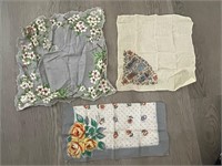 Vintage Floral & Middle Eastern Handkerchiefs