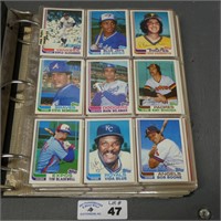 1980's Topps Traded Baseball Cards in Binder