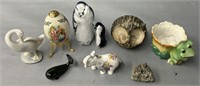 Art Glass Penguins & Animal Figures incl Lladro