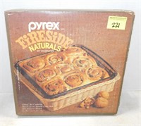 Vintage Pyrex Fireside Naturals Square Dish