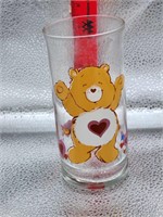 Vintage 1983 The Care Bears Brown Pizza Hut Glass