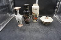 Japanese Vases & Bowl