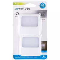 GE 2-PC LED NIGHT LIGHT | SOFT WHITE A19