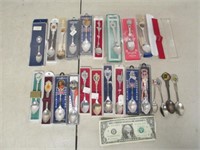 Lot of Vintage Collector Souvenir Spoons - Most