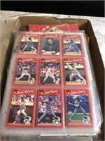 TRAY LOT: BASEBALL BOOKS, SLEEVES  BASEBALL CARDS