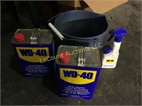 wd-40 each about 3/4 full