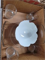 Box- glass cups, plates bowls