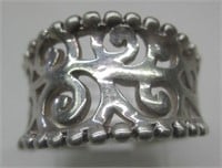 Large Sterling Silver Art Deco Style Ring
