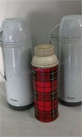 Pair of Aladdin Thermoses and Vintage Thermos