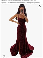 Mermaid Sequin Prom Dresses for Women