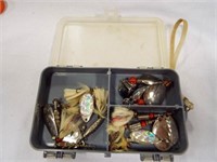 Small Plastic Tackle Box Double Sided Vintage