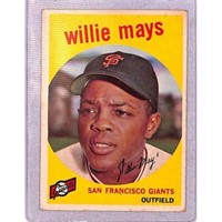1959 Topps Willie Mays Vgex Crease Free