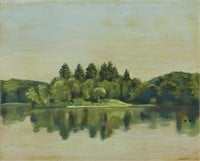 Clement Haupers "Spencer Lake" Painting 1956