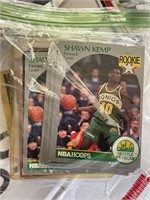 Unsearched lot of Shawn Kemp Basketball cards