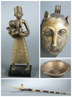 4 West African objects. 20th century.