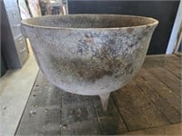 vintage cast iron footed pot