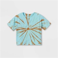 Girls' Boxy Tie-Dye Short Sleeve T-Shirt - art
