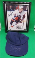 Mike Bossy Signed 8x10" Picture + Signed Hat