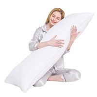 YUGYVOB Body Pillow for Adults- Satin Stripe Long