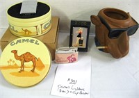 Camel Tin with Lighter & Misc.