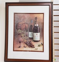Wine Themed Print