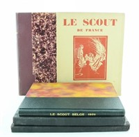 Le boy scout belge. Lot de 4 recueils artisanaux