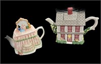 (4) Ceramic Teapots-All Good