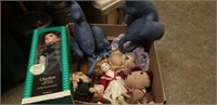 Box Lot Of Assorted Dolls & More