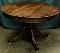 Furniture Antique Tiger Oak Dining Table