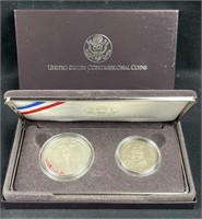 1989 Proof 2 Coin Set, Congressional w/ Silver