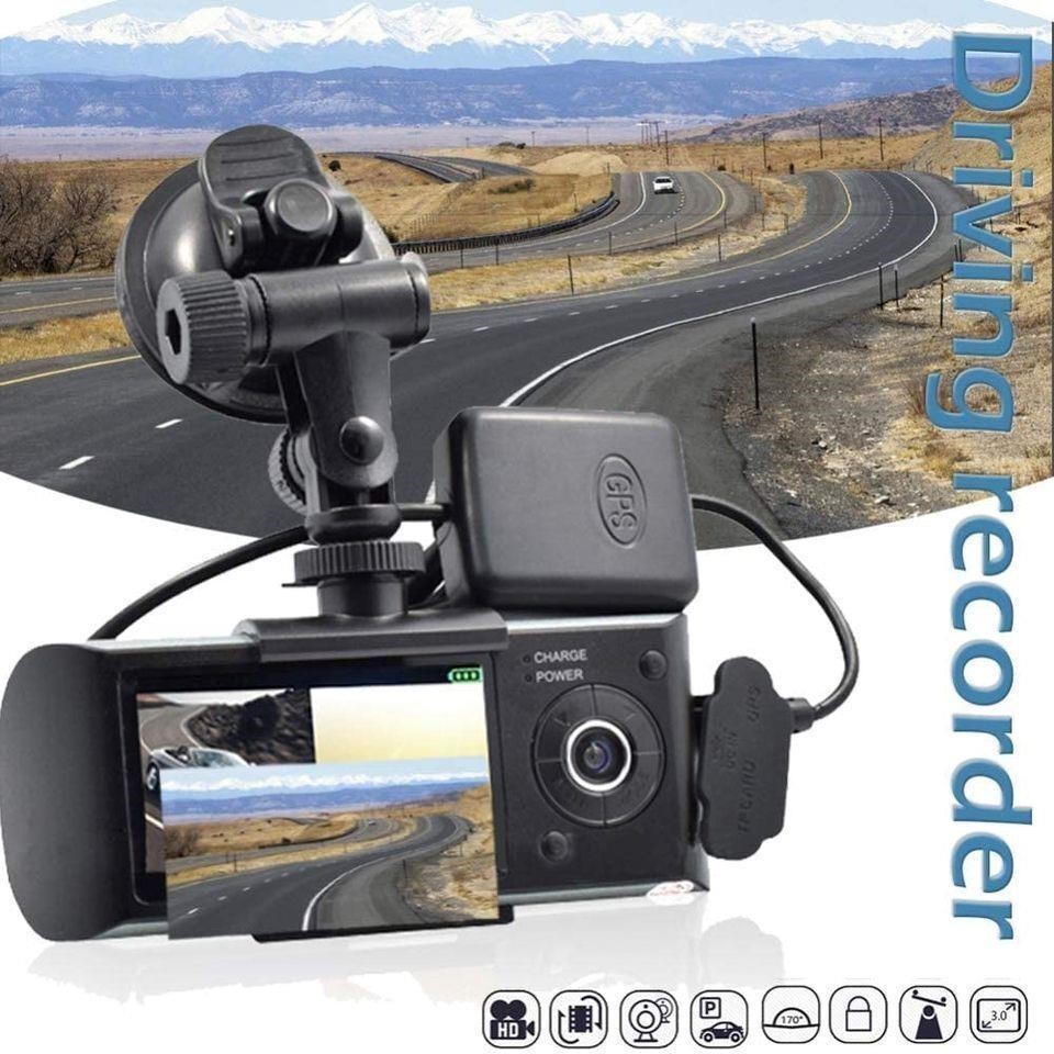 Car DVR 2.7 FHD 1080P Dual Lens with GPS Tracking