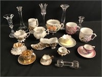 Vintage china and glass